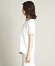 K2KHS68029 a.v.v(アー・ヴェ・ヴェ) リンガーロゴTシャツ ホワイト
