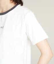 K2KHS68029 a.v.v(アー・ヴェ・ヴェ) リンガーロゴTシャツ ホワイト