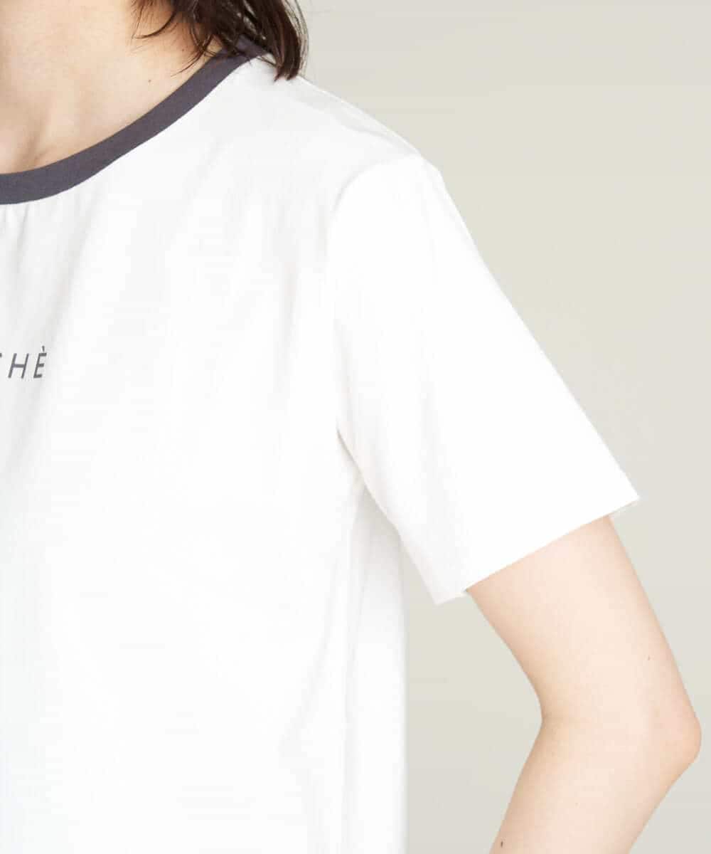 K2KHS68029 a.v.v(アー・ヴェ・ヴェ) リンガーロゴTシャツ ホワイト