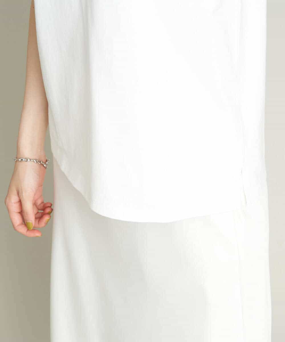 K2KHS68029 a.v.v(アー・ヴェ・ヴェ) リンガーロゴTシャツ ホワイト