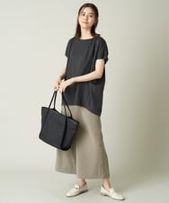 K2KHS79034 a.v.v(アー・ヴェ・ヴェ) 異素材ドッキングカットソー ベージュ