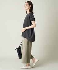 K2KHS79034 a.v.v(アー・ヴェ・ヴェ) 異素材ドッキングカットソー ベージュ