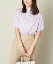 K2KHS89034 a.v.v(アー・ヴェ・ヴェ) 大人のハイネックTシャツ ラベンダー