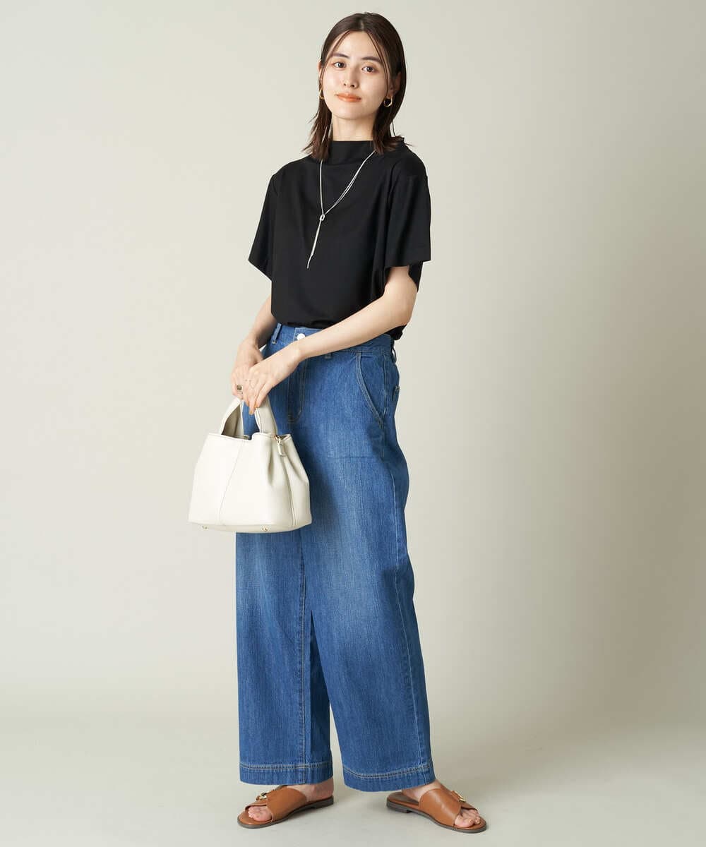 K2KHS89034 a.v.v(アー・ヴェ・ヴェ) 大人のハイネックTシャツ グレージュ