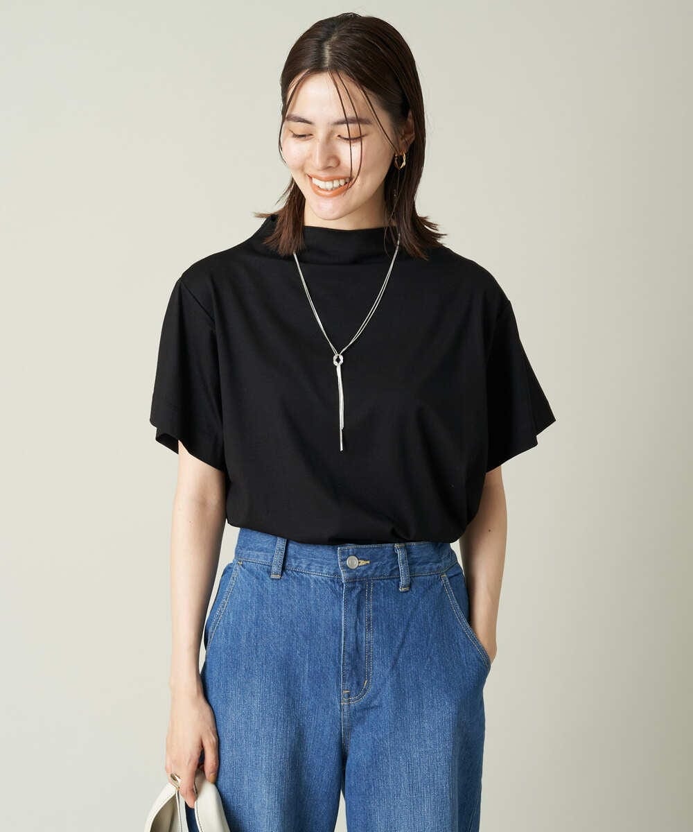 K2KHS89034 a.v.v(アー・ヴェ・ヴェ) 大人のハイネックTシャツ グレージュ