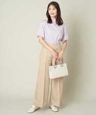 K2KHS89034 a.v.v(アー・ヴェ・ヴェ) 大人のハイネックTシャツ グレージュ