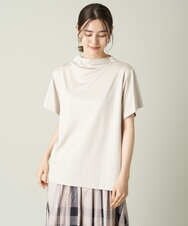 K2KHS89034 a.v.v(アー・ヴェ・ヴェ) 大人のハイネックTシャツ グレージュ