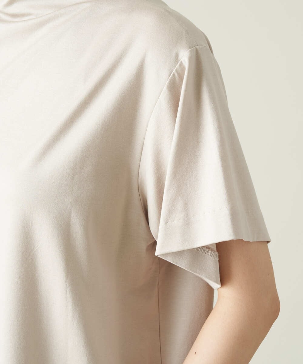 K2KHS89034 a.v.v(アー・ヴェ・ヴェ) 大人のハイネックTシャツ グレージュ