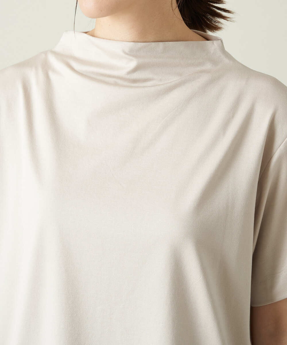 K2KHS89034 a.v.v(アー・ヴェ・ヴェ) 大人のハイネックTシャツ グレージュ