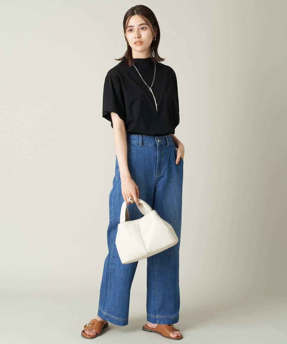 K2KHS89034 a.v.v(アー・ヴェ・ヴェ) 大人のハイネックTシャツ グレージュ