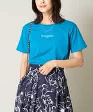 K2KHV54034 a.v.v(アー・ヴェ・ヴェ) 【接触冷感】プチロゴTシャツ ブルー