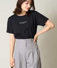 K2KHV54034 a.v.v(アー・ヴェ・ヴェ) 【接触冷感】プチロゴTシャツ ブラック