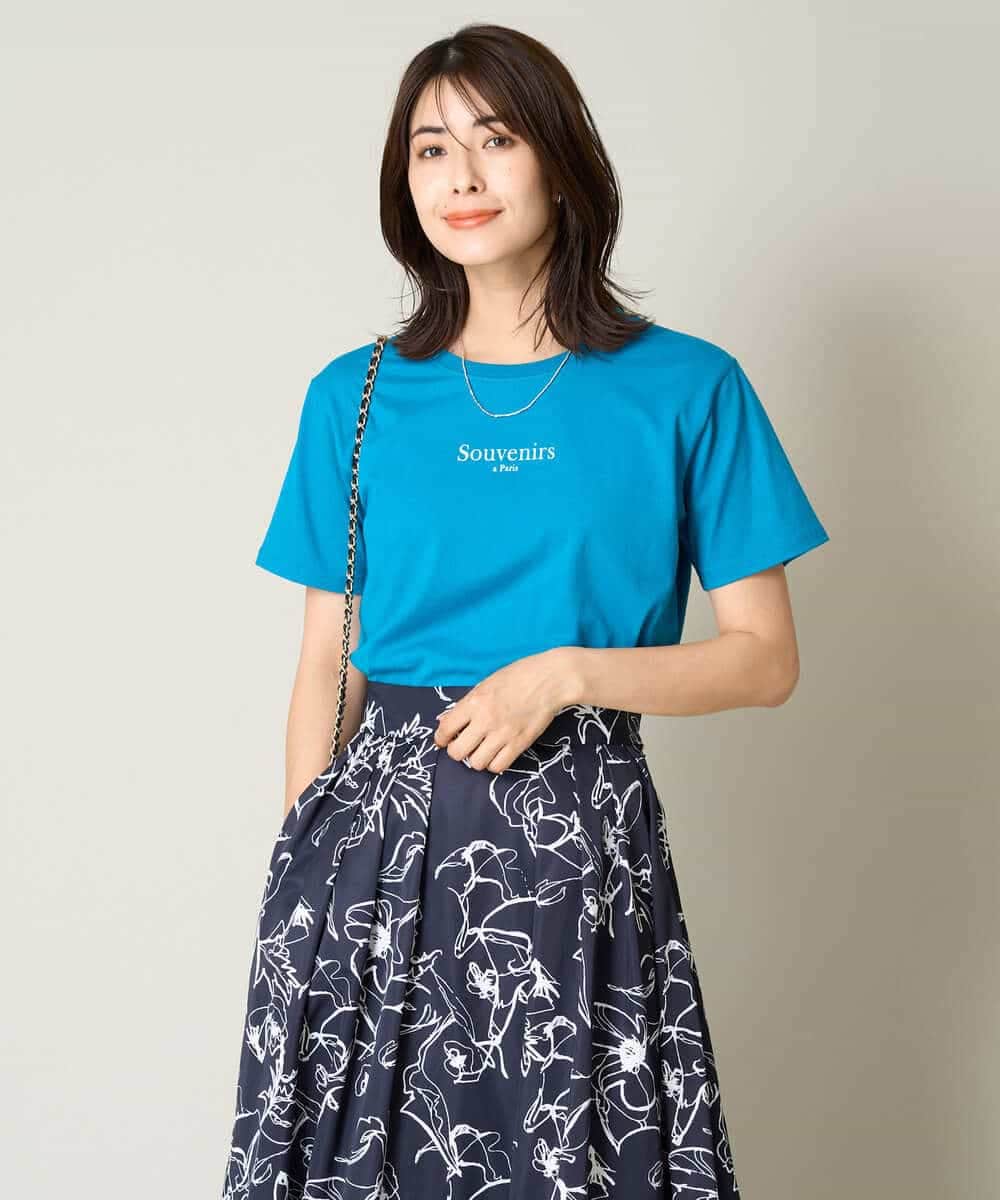 K2KHV54034 a.v.v(アー・ヴェ・ヴェ) 【接触冷感】プチロゴTシャツ ブラック
