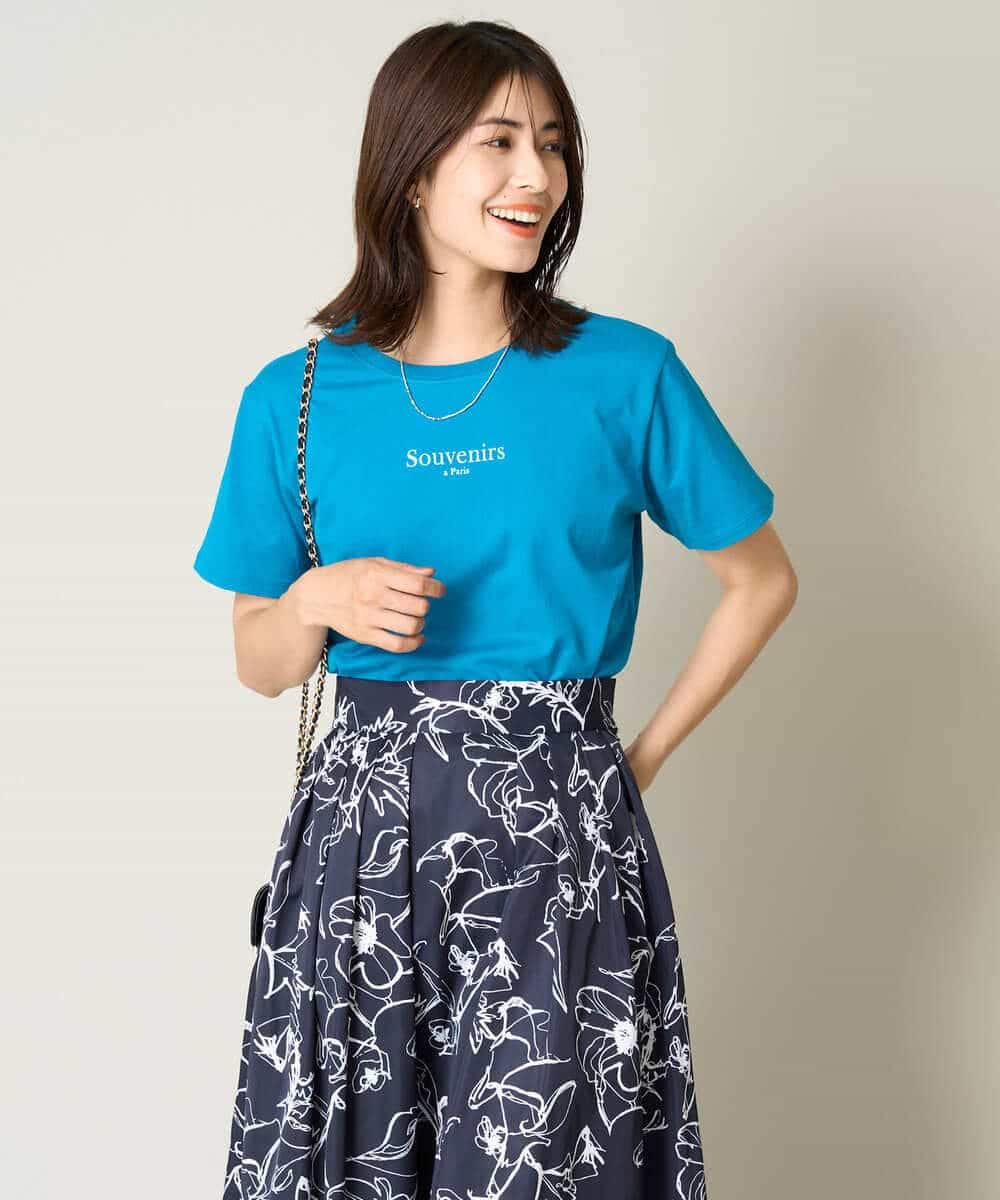 K2KHV54034 a.v.v(アー・ヴェ・ヴェ) 【接触冷感】プチロゴTシャツ ブラック