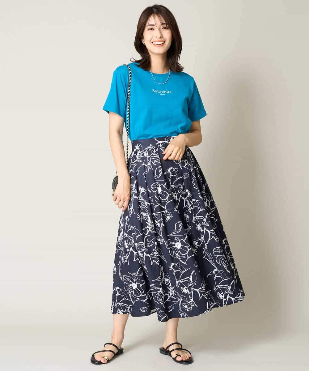 K2KHV54034 a.v.v(アー・ヴェ・ヴェ) 【接触冷感】プチロゴTシャツ ブラック