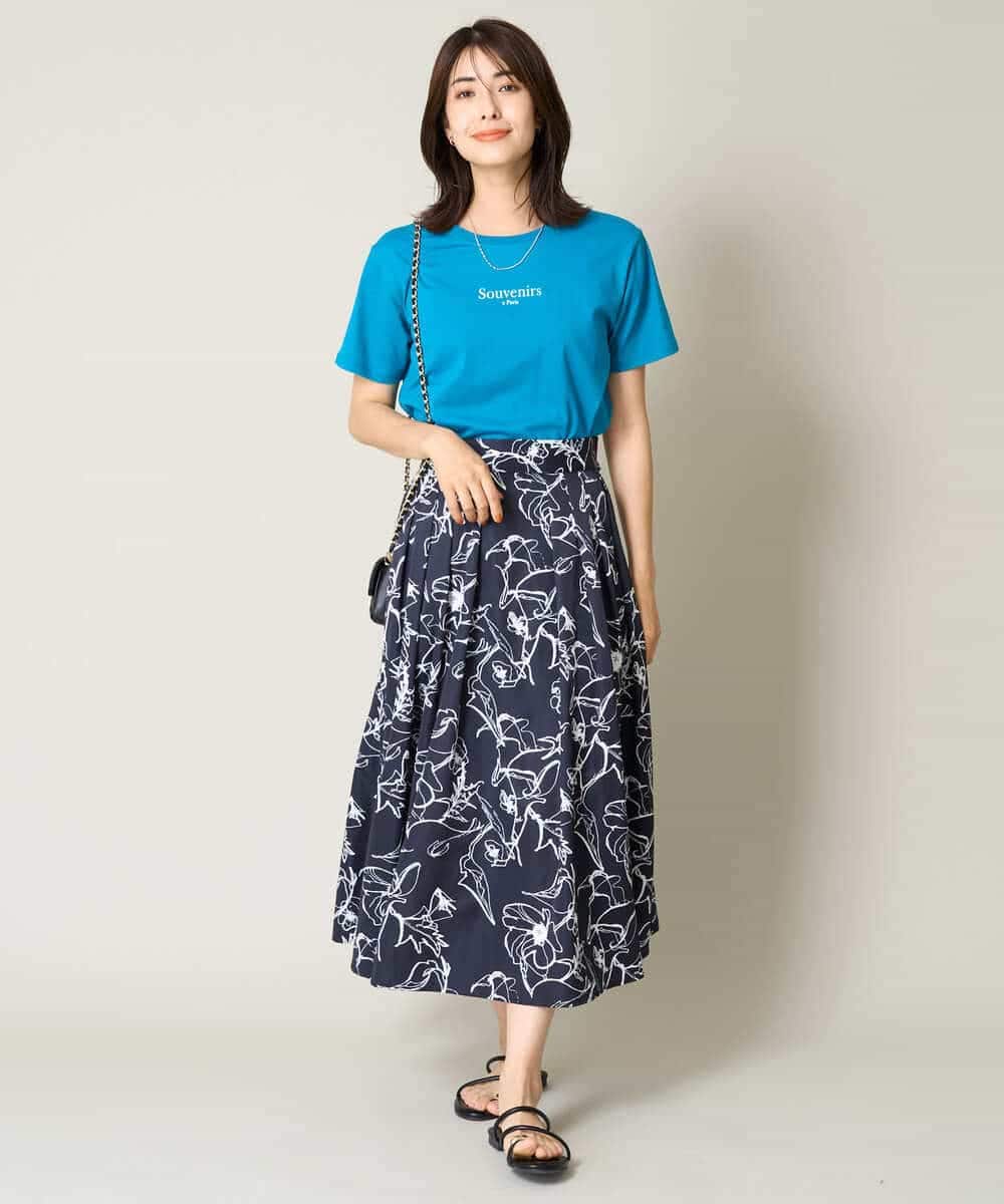 K2KHV54034 a.v.v(アー・ヴェ・ヴェ) 【接触冷感】プチロゴTシャツ ブラック