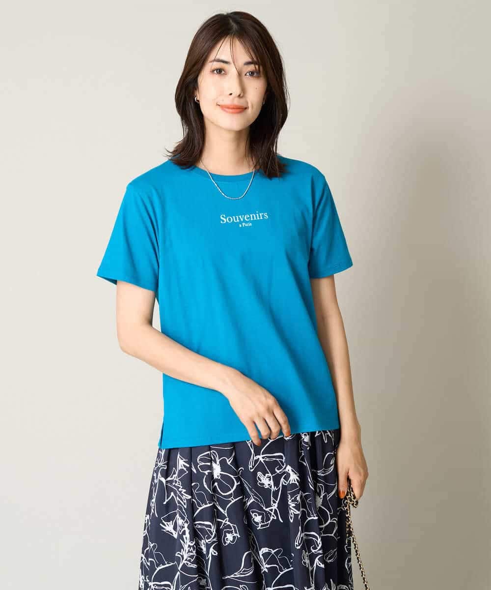 K2KHV54034 a.v.v(アー・ヴェ・ヴェ) 【接触冷感】プチロゴTシャツ ブラック