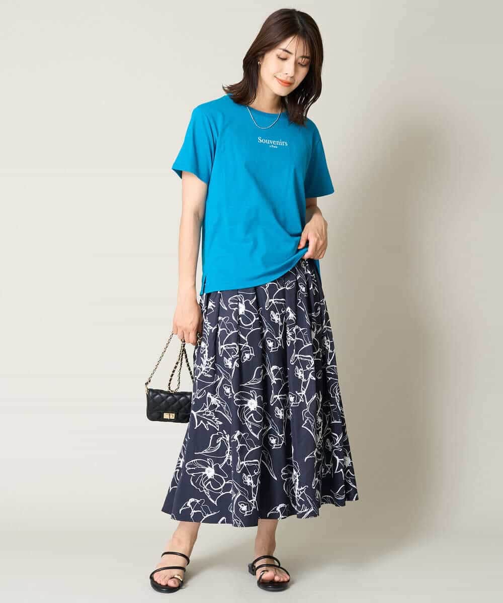 K2KHV54034 a.v.v(アー・ヴェ・ヴェ) 【接触冷感】プチロゴTシャツ ブラック