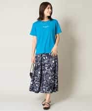 K2KHV54034 a.v.v(アー・ヴェ・ヴェ) 【接触冷感】プチロゴTシャツ ブラック