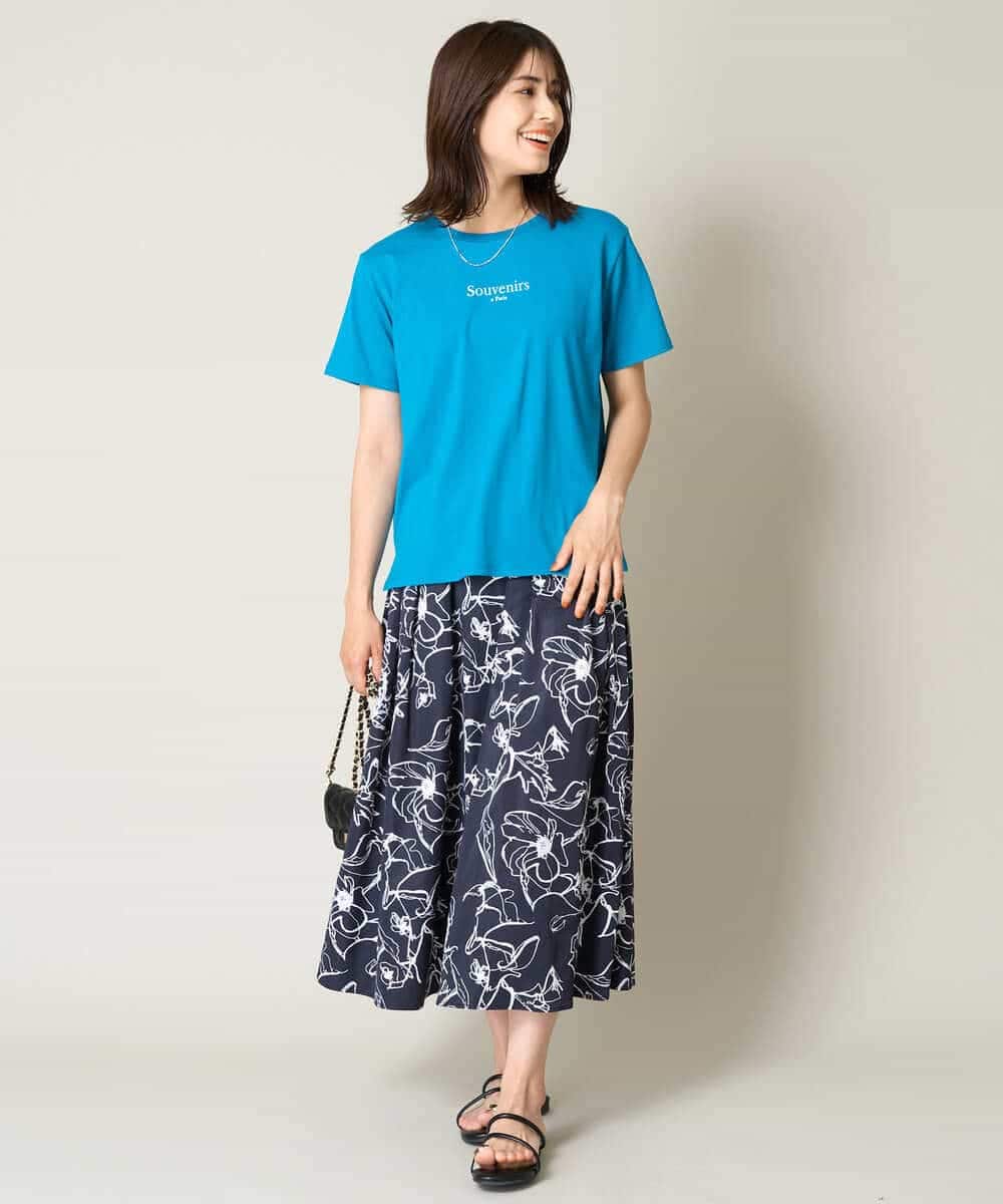 K2KHV54034 a.v.v(アー・ヴェ・ヴェ) 【接触冷感】プチロゴTシャツ ブラック