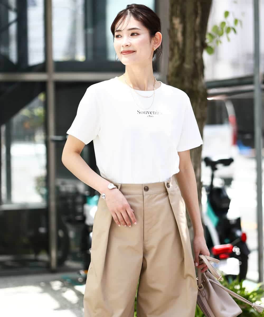 K2KHV54034 a.v.v(アー・ヴェ・ヴェ) 【接触冷感】プチロゴTシャツ ブラック