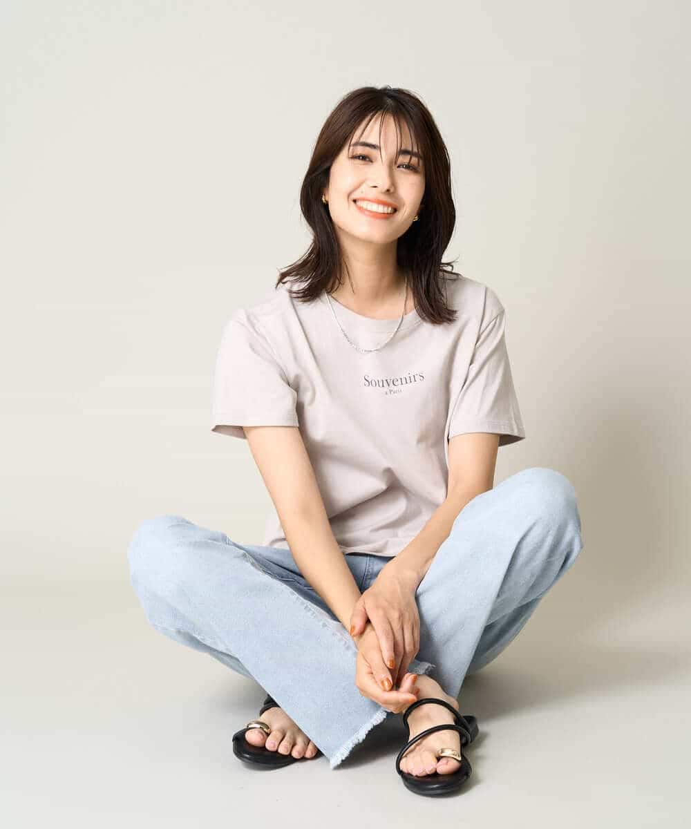 K2KHV54034 a.v.v(アー・ヴェ・ヴェ) 【接触冷感】プチロゴTシャツ ブラック