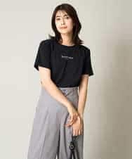K2KHV54034 a.v.v(アー・ヴェ・ヴェ) 【接触冷感】プチロゴTシャツ ブラック