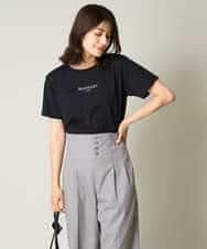 K2KHV54034 a.v.v(アー・ヴェ・ヴェ) 【接触冷感】プチロゴTシャツ ブラック