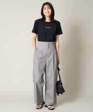 K2KHV54034 a.v.v(アー・ヴェ・ヴェ) 【接触冷感】プチロゴTシャツ ブラック