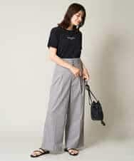 K2KHV54034 a.v.v(アー・ヴェ・ヴェ) 【接触冷感】プチロゴTシャツ ブラック