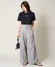 K2KHV54034 a.v.v(アー・ヴェ・ヴェ) 【接触冷感】プチロゴTシャツ ブラック