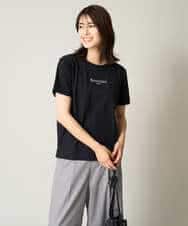 K2KHV54034 a.v.v(アー・ヴェ・ヴェ) 【接触冷感】プチロゴTシャツ ブラック