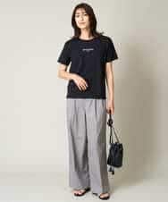 K2KHV54034 a.v.v(アー・ヴェ・ヴェ) 【接触冷感】プチロゴTシャツ ブラック