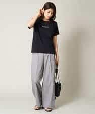 K2KHV54034 a.v.v(アー・ヴェ・ヴェ) 【接触冷感】プチロゴTシャツ ブラック