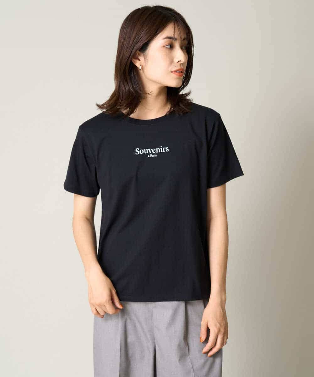 K2KHV54034 a.v.v(アー・ヴェ・ヴェ) 【接触冷感】プチロゴTシャツ ブラック