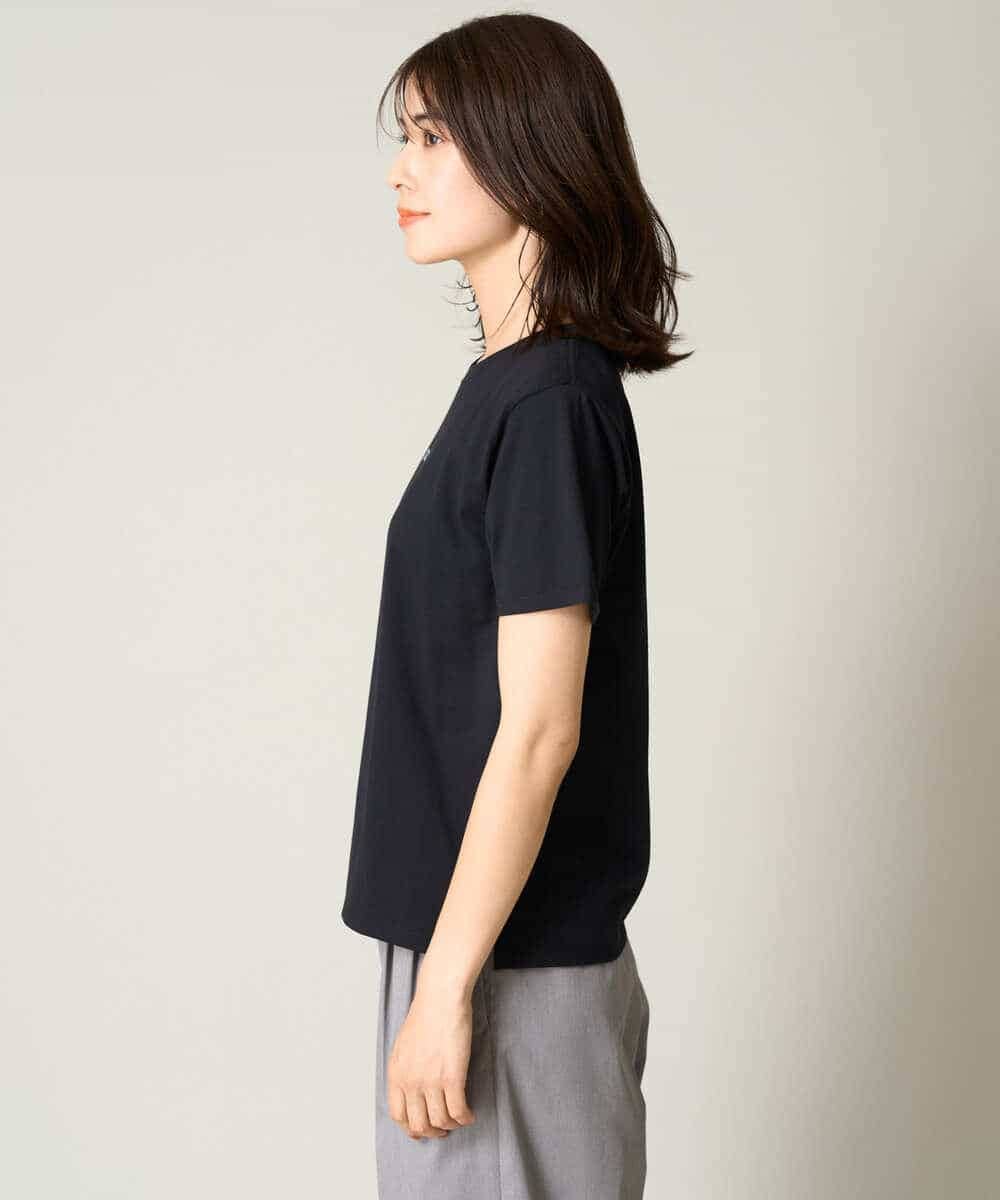 K2KHV54034 a.v.v(アー・ヴェ・ヴェ) 【接触冷感】プチロゴTシャツ ブラック