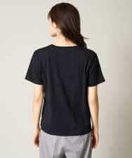K2KHV54034 a.v.v(アー・ヴェ・ヴェ) 【接触冷感】プチロゴTシャツ ブラック