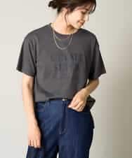 K2KHV55034 a.v.v(アー・ヴェ・ヴェ) 【接触冷感】大人のゆるロゴTシャツ ダークグレー