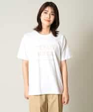 K2KHV55034 a.v.v(アー・ヴェ・ヴェ) 【接触冷感】大人のゆるロゴTシャツ ダークグレー