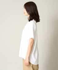 K2KHV55034 a.v.v(アー・ヴェ・ヴェ) 【接触冷感】大人のゆるロゴTシャツ ダークグレー