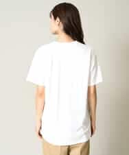 K2KHV55034 a.v.v(アー・ヴェ・ヴェ) 【接触冷感】大人のゆるロゴTシャツ ダークグレー