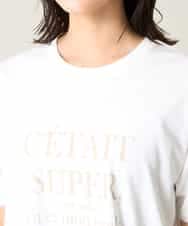 K2KHV55034 a.v.v(アー・ヴェ・ヴェ) 【接触冷感】大人のゆるロゴTシャツ ダークグレー