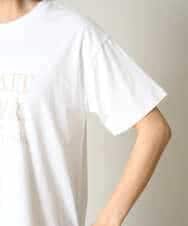 K2KHV55034 a.v.v(アー・ヴェ・ヴェ) 【接触冷感】大人のゆるロゴTシャツ ダークグレー