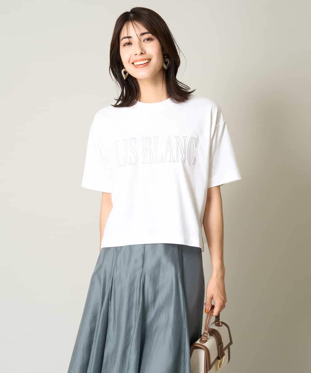 K2KHV56029 a.v.v(アー・ヴェ・ヴェ) 【接触冷感】大人のクロップドロゴTシャツ チャコールグレー