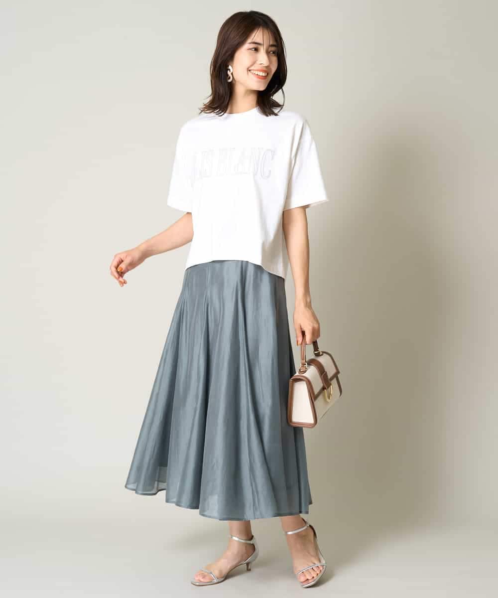 K2KHV56029 a.v.v(アー・ヴェ・ヴェ) 【接触冷感】大人のクロップドロゴTシャツ チャコールグレー