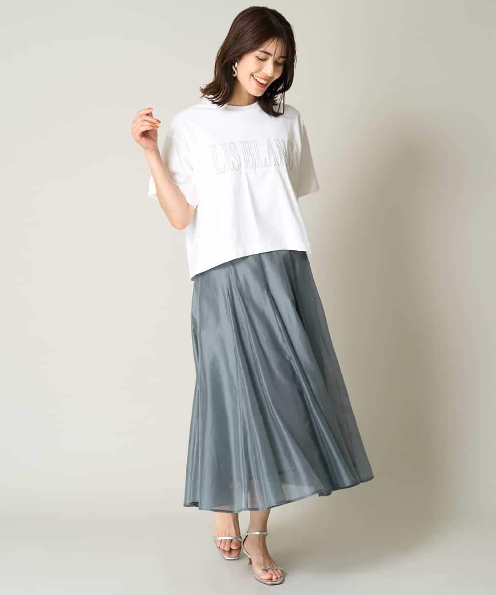 K2KHV56029 a.v.v(アー・ヴェ・ヴェ) 【接触冷感】大人のクロップドロゴTシャツ チャコールグレー