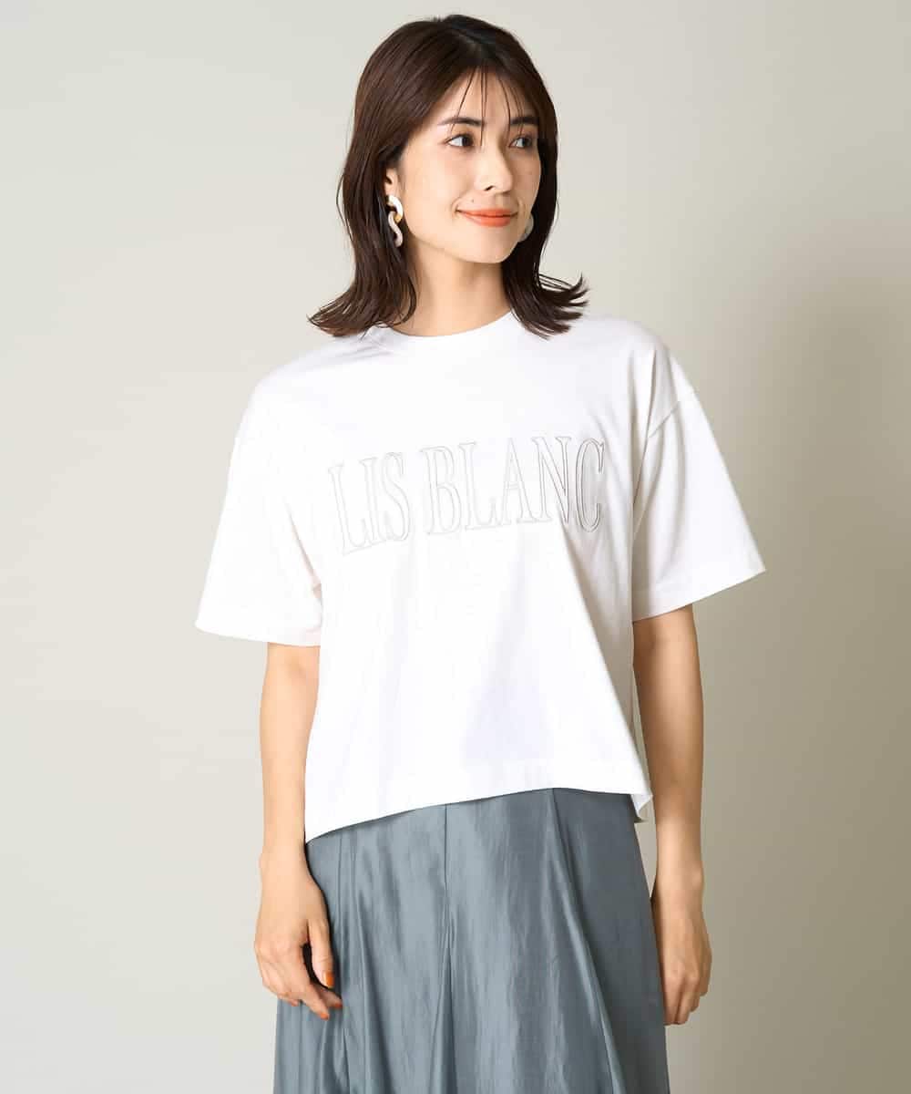 K2KHV56029 a.v.v(アー・ヴェ・ヴェ) 【接触冷感】大人のクロップドロゴTシャツ チャコールグレー