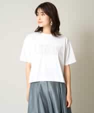 K2KHV56029 a.v.v(アー・ヴェ・ヴェ) 【接触冷感】大人のクロップドロゴTシャツ チャコールグレー