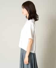 K2KHV56029 a.v.v(アー・ヴェ・ヴェ) 【接触冷感】大人のクロップドロゴTシャツ チャコールグレー