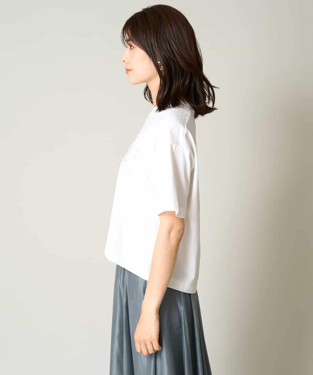 K2KHV56029 a.v.v(アー・ヴェ・ヴェ) 【接触冷感】大人のクロップドロゴTシャツ チャコールグレー